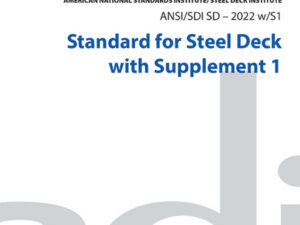 ANSI/SDI SD-2022 Standard for Steel Deck w/S1