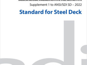 Supplement 1 to ANSI/SDI SD-2022 Standard for Steel Deck